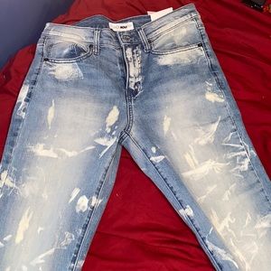 Bleached fashion nova jeans